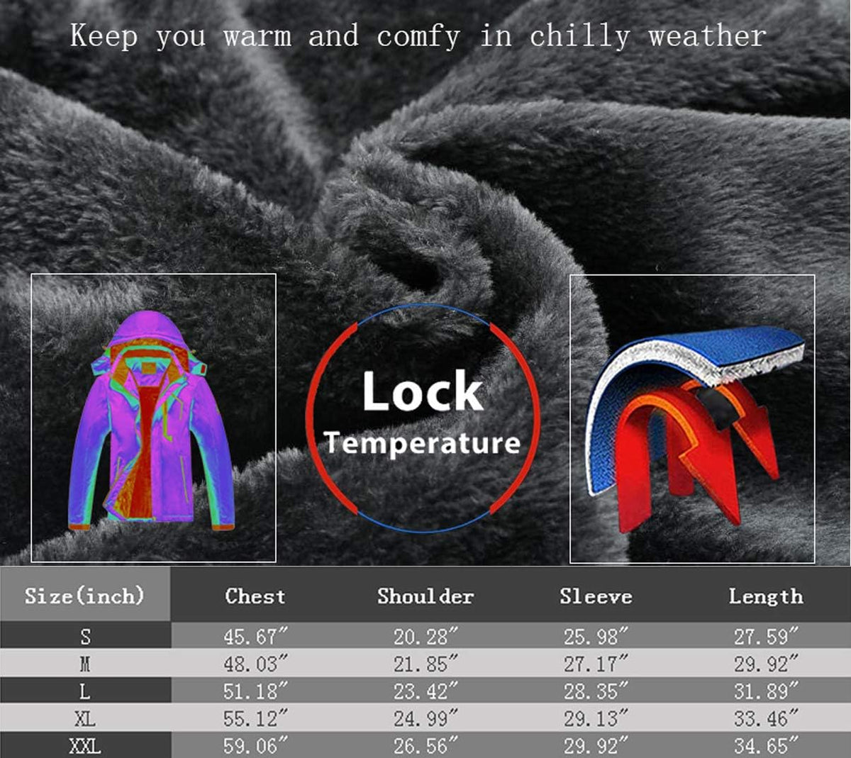 Men'S Ski Jacket Warm Winter Waterproof Windbreaker Hooded Raincoat Snowboarding Jackets